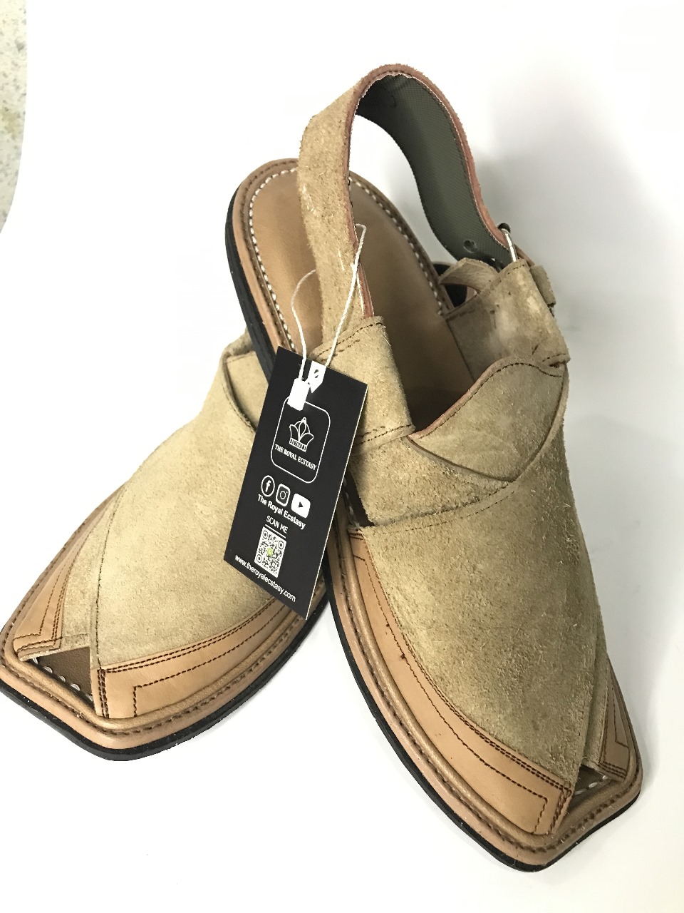 Suede Peshawari Chappal